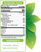 Smile Cucumber Large Pickles 2800g 98.73 Oz - 1PaysLess